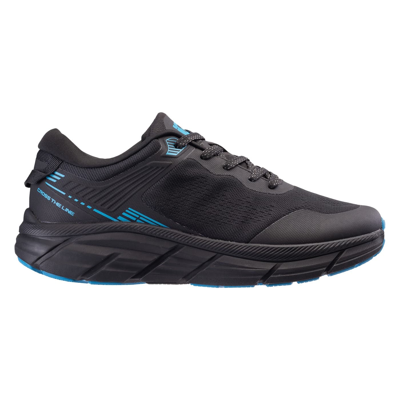 Buty do biegania szosowe Iq Intelligence Quality Kabero czarno-niebieskie