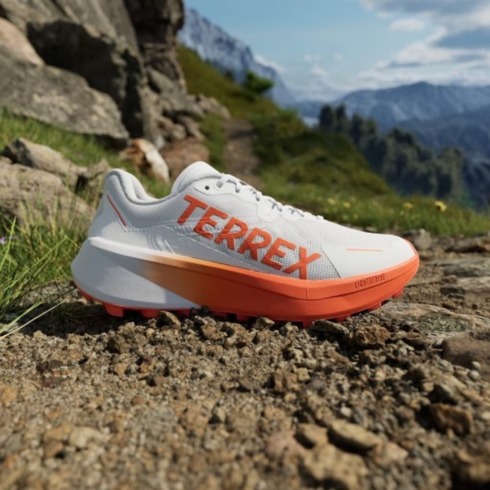 Buty trailowe adidas TERREX Agravic Speed - czarno-pomarańczowe