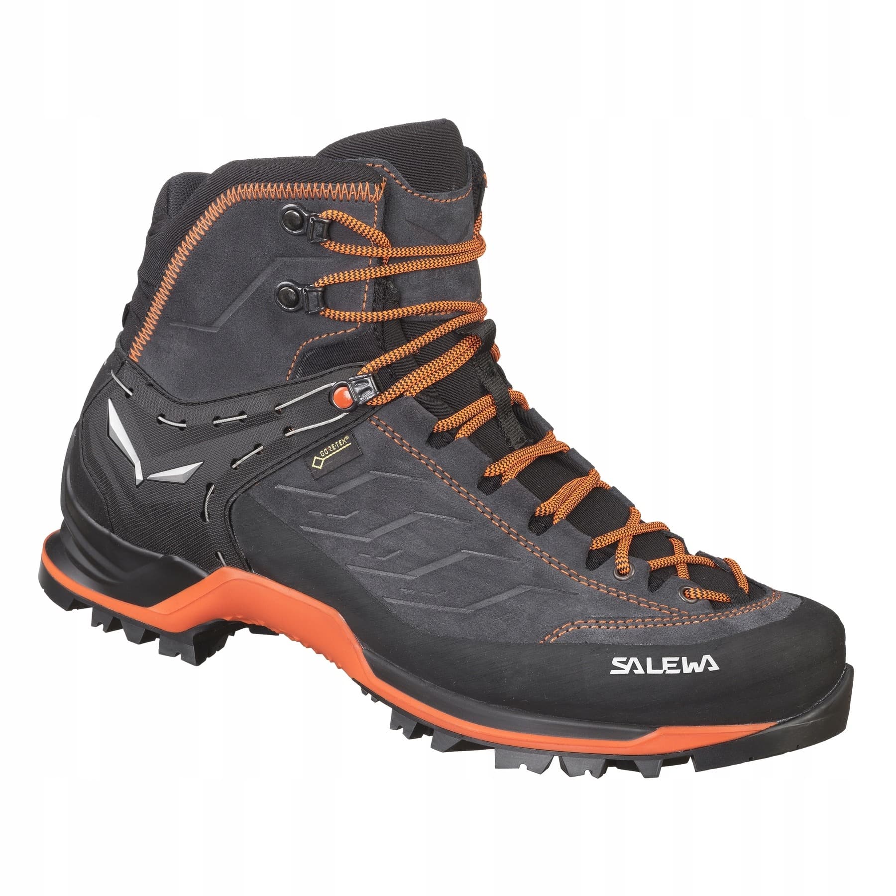 Buty trekkingowe męskie Salewa MTN Trainer Mid GTX asfaltowo-pomarańczowe (rozmiar 42,5)