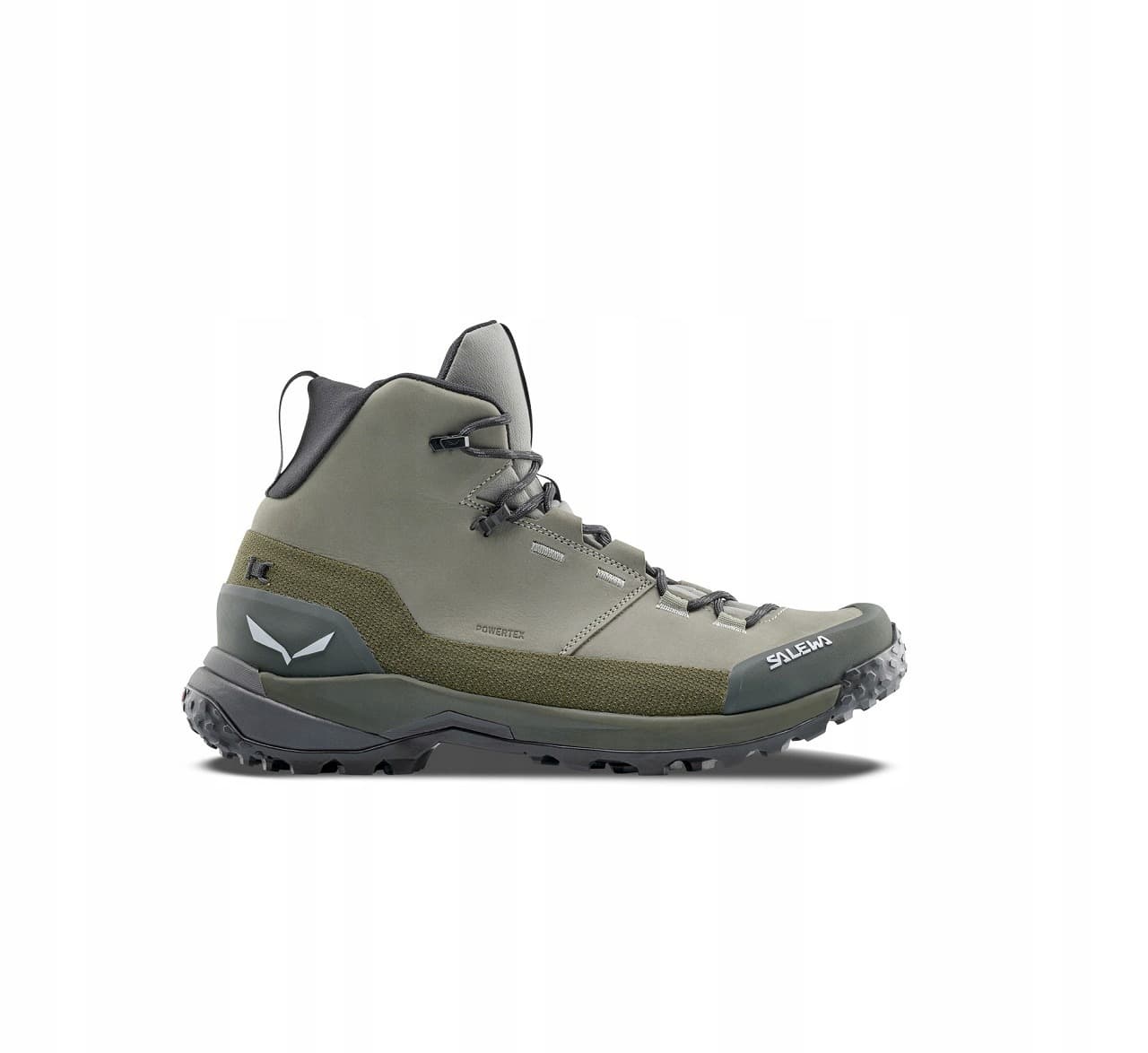 Buty trekkingowe SALEWA Puez Leather Mid PTX Shadow Dark Olive UK 8,5 (42,5)