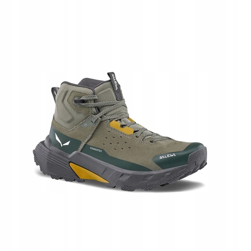 Buty trekkingowe skórzane Salewa Pedroc 2 Mid PTX faded green/dark olive