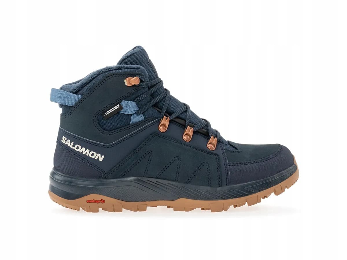 Buty zimowe damskie Salomon Outchill TS CSWP - carbon/carbon/sea