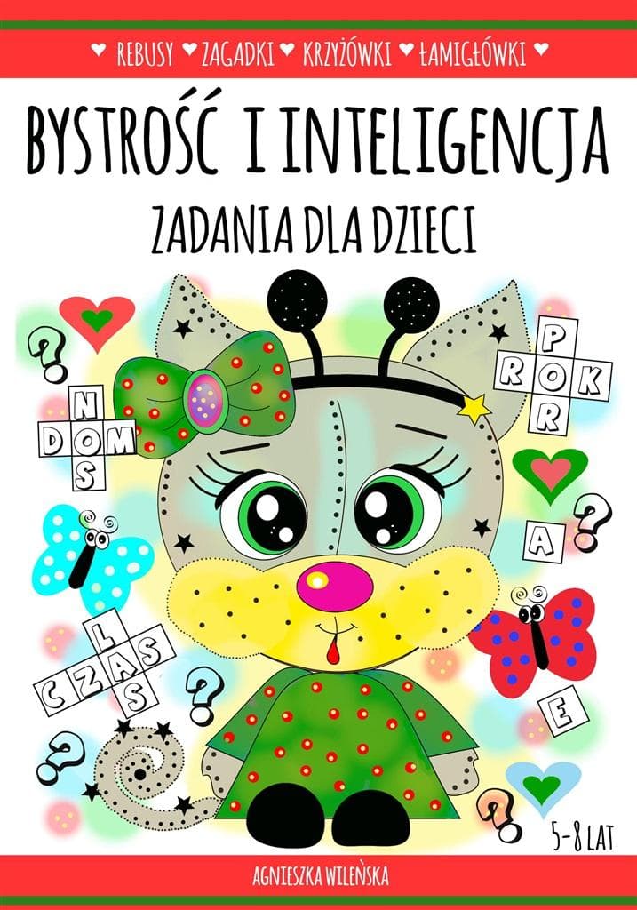 Love Books bystrość i inteligencja zadania dla dzieci 5-8 lat