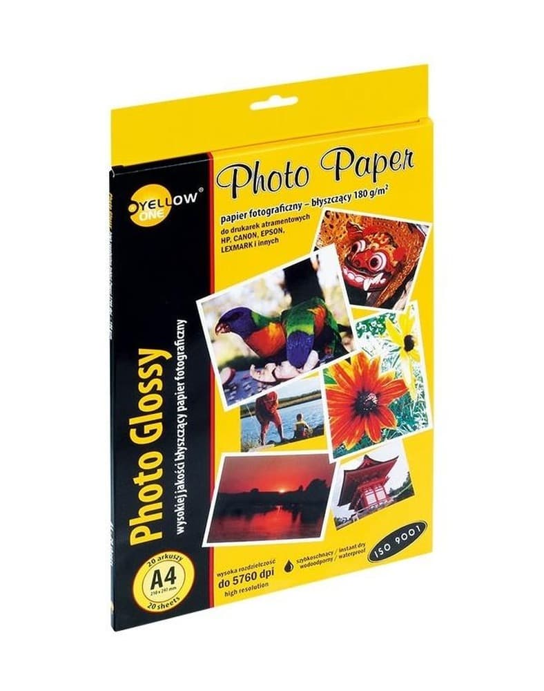 Błyszczący papier fotograficzny A4 180 g 20 arkuszy