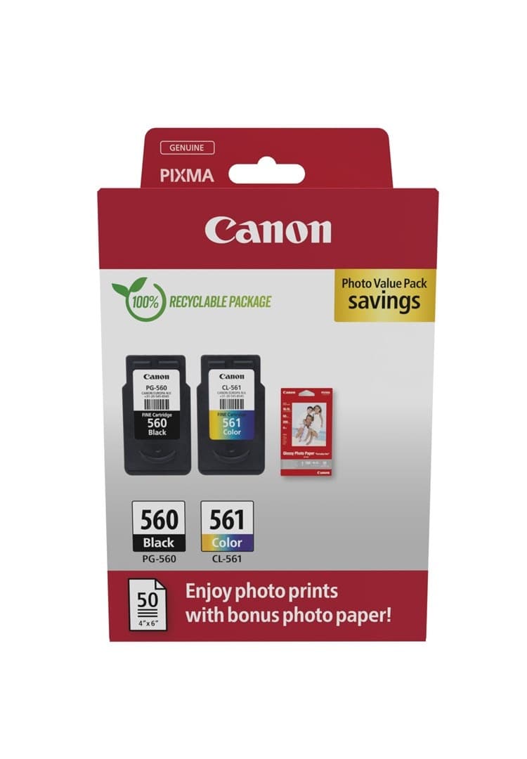 Zestaw tuszów Canon 3713C008 oryginalne czarny cyjan purpurowy żółty 2 szt