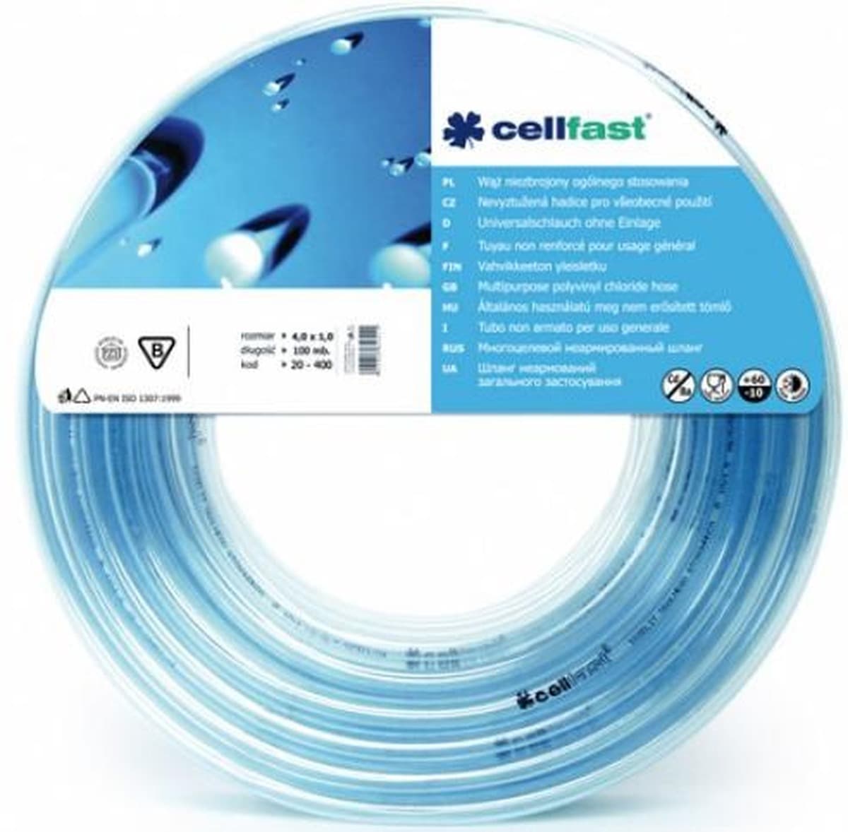 CELLFAST Wąż Ogólnego Stosowania 16,0x2,0 50mb PL "B" /NA STOJAK