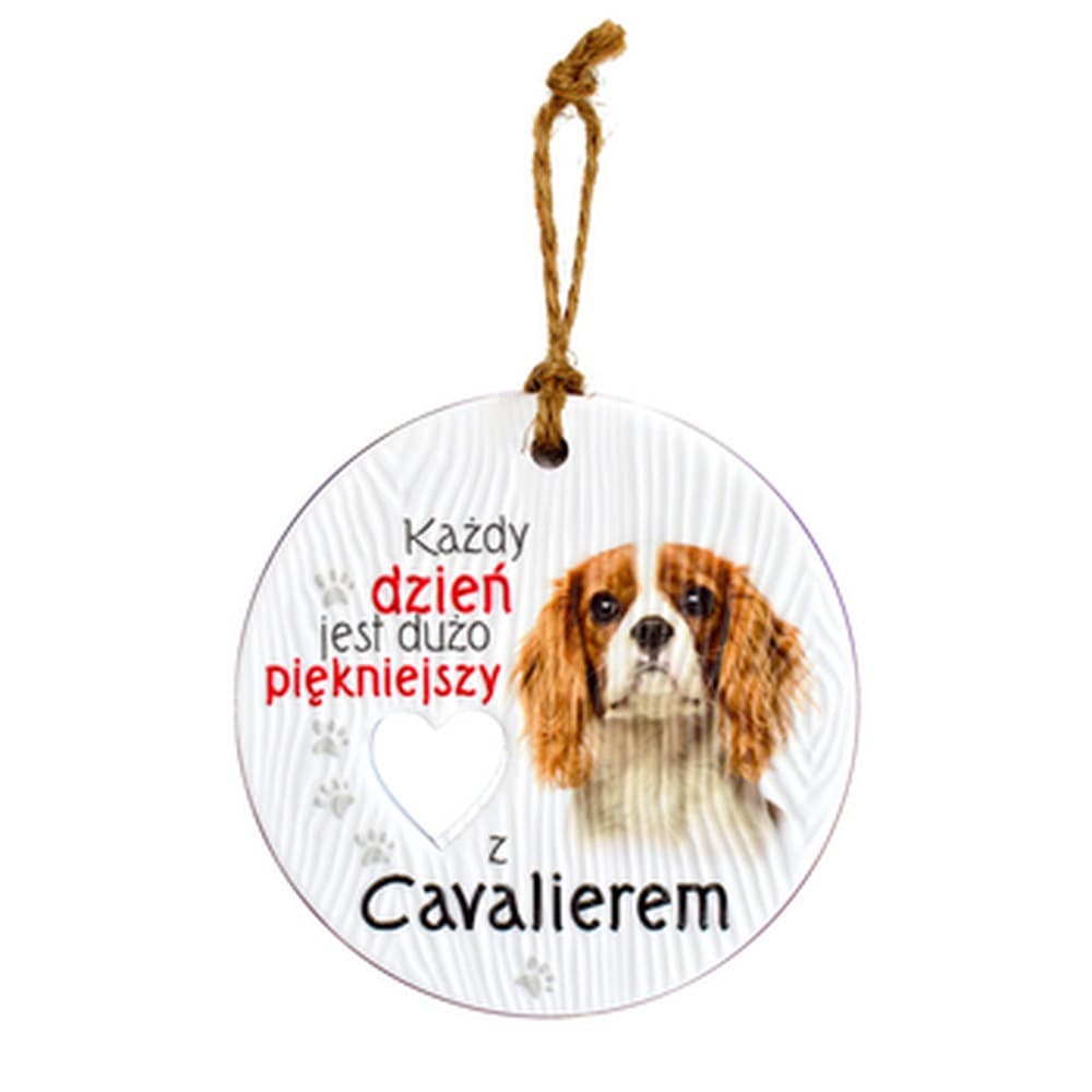 Ceramiczna zawieszka dekoracyjna Cavalier 11 cm