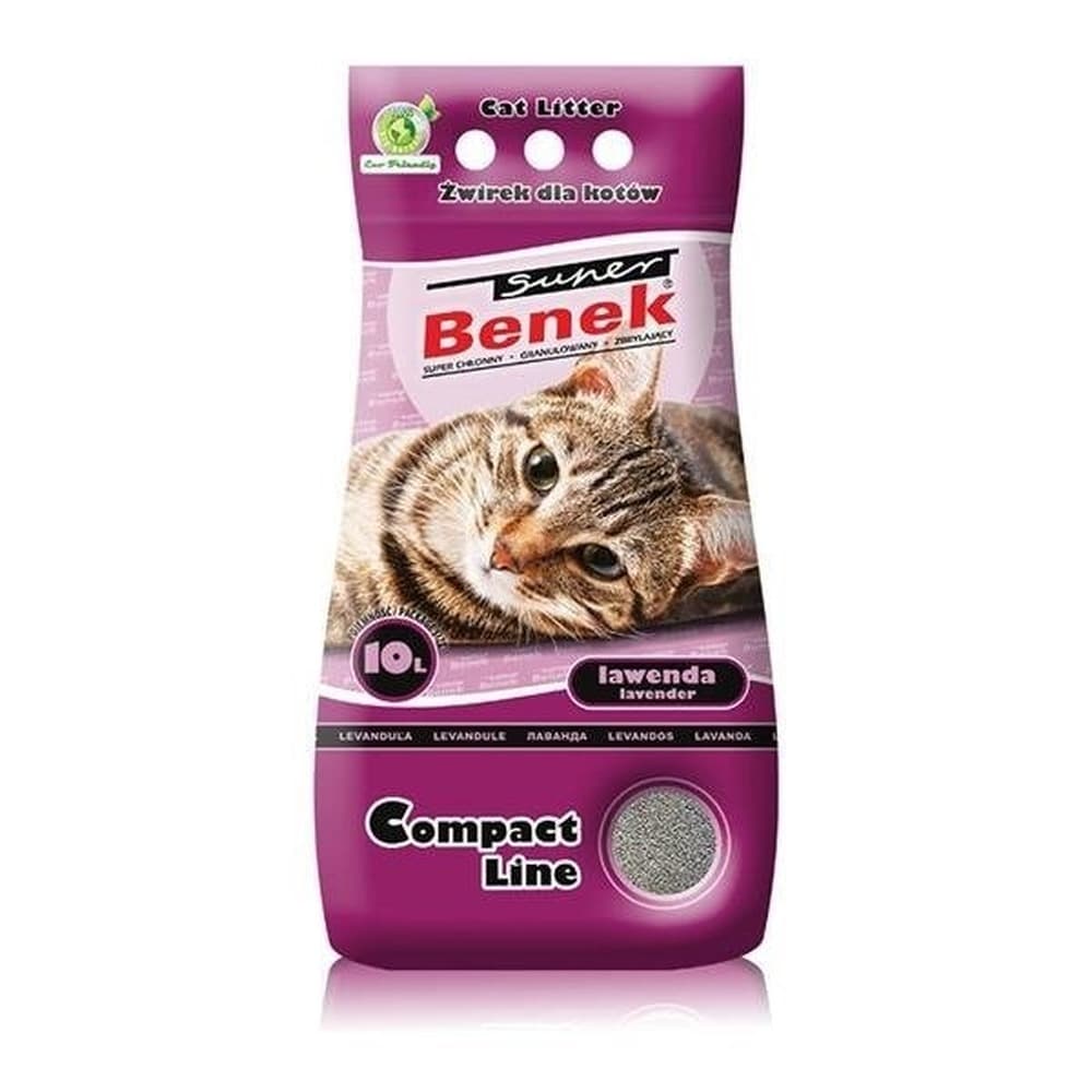 Certech Super Benek Żwirek zbrylający Compact Lawenda 10 l