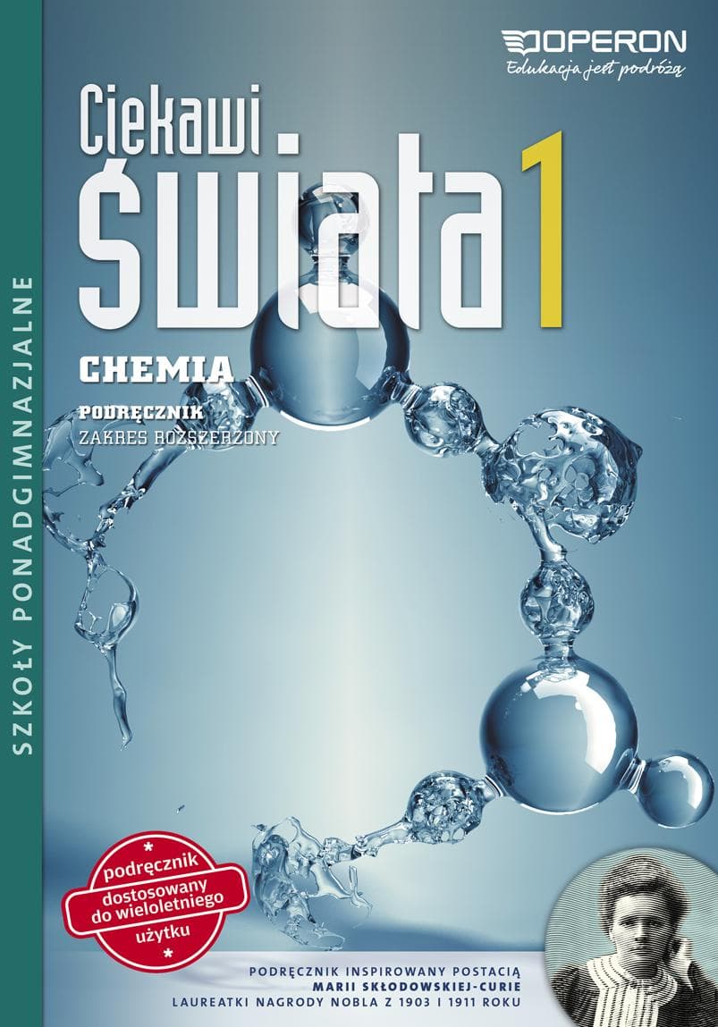 Podręcznik Chemia Liceum Klasa 1 Ciekawi Świata Zakres Rozszerzony Wersja 2015 Operon