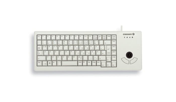 CHERRY XS Trackball Klawiatura uniwersalna USB QWERTZ Niemiecki Szara