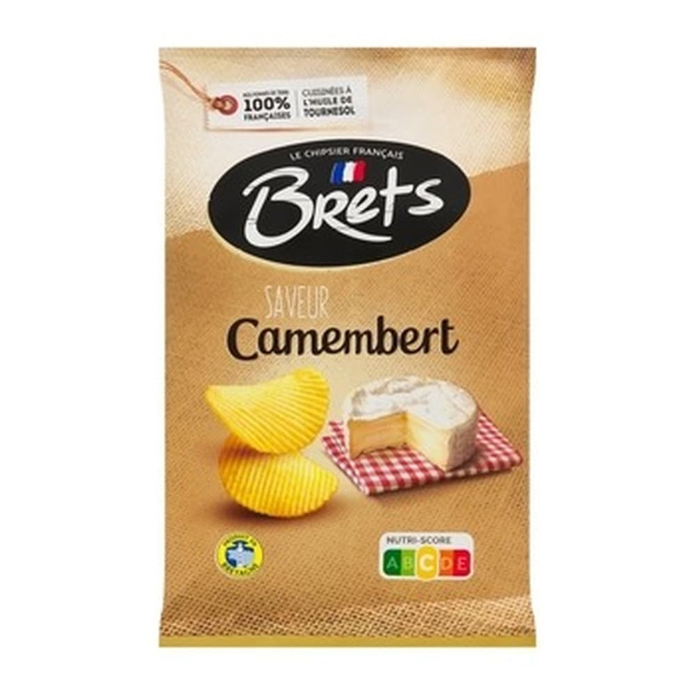 Chipsy ziemniaczane Brets o smaku sera Camembert 125 g