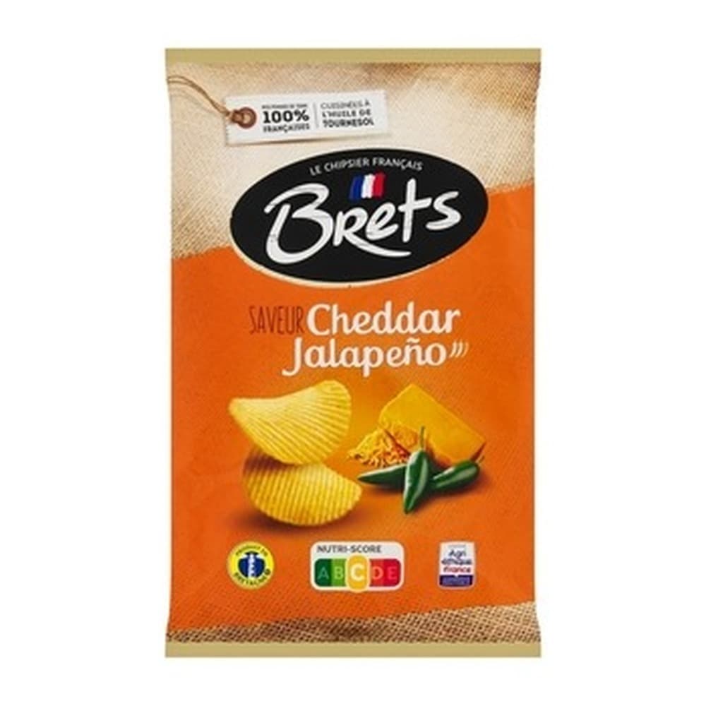 Chipsy ziemniaczane Cheddar Jalapeno Brets 125 g