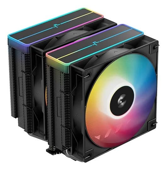 Chłodzenie procesora DeepCool Dwuwieżowe Czarne ARGB V2
