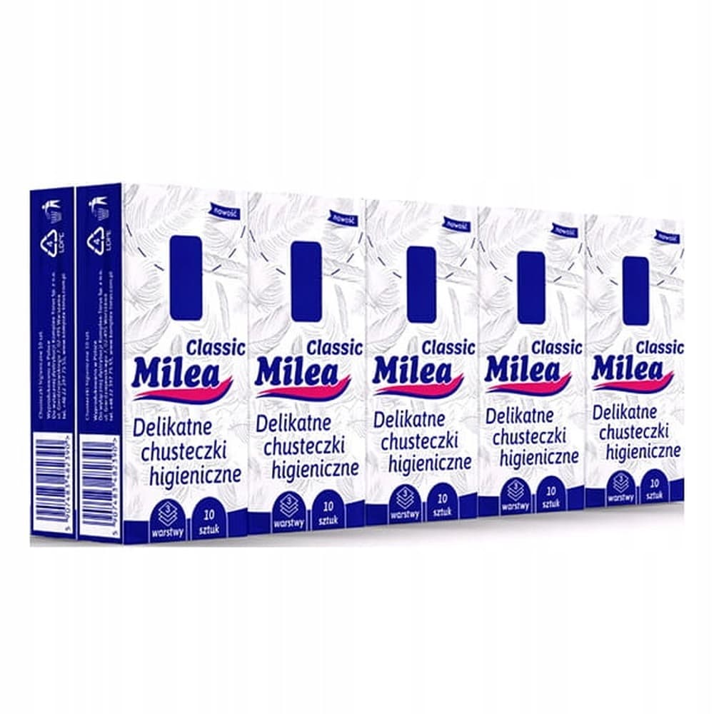 Milea Chusteczki higieniczne Classic 10 x 10 sztuk