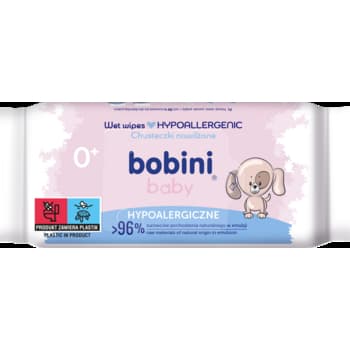 Chusteczki nawilżane Bobini dla dzieci z mleczkiem owsianym 60 sztuk
