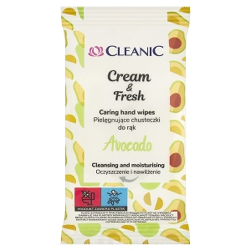 Cleanic Chusteczki Nawilżane Avocado 15 sztuk