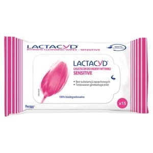 Lactacyd Chusteczki do Higieny Intymnej Antibacterial 15 sztuk