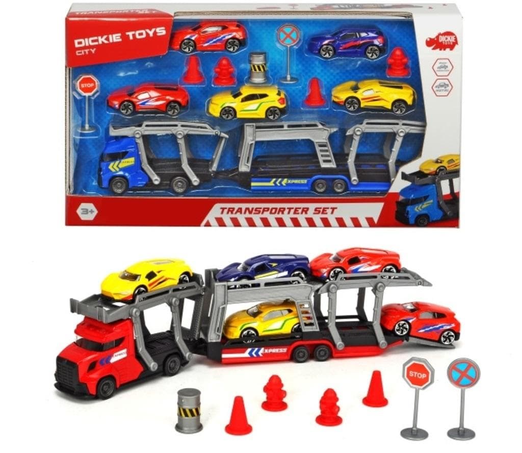 Dickie Toys City Zestaw z Lawetą i Autami