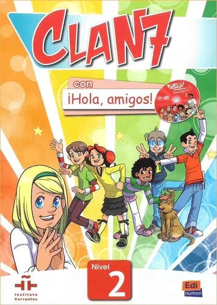 Clan 7 con Hola amigos 2 Podręcznik z kodem dostępu