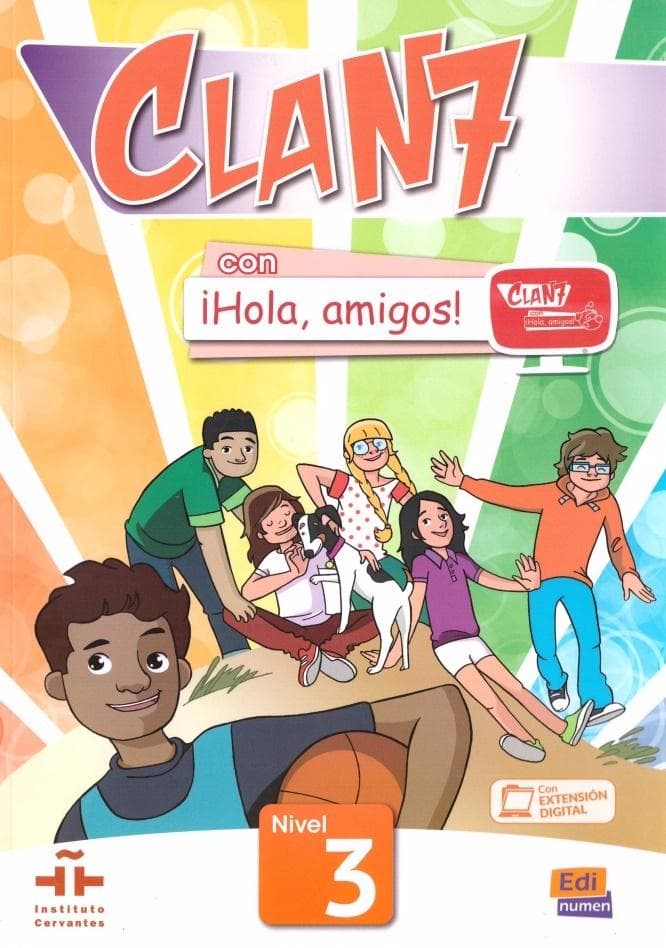 Clan 7 con Hola amigos 3 Podręcznik z kodem dostępu