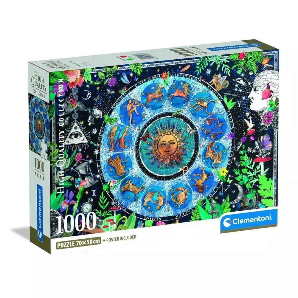 Clementoni Puzzle 1000 elementów Astrologiczna Mapa Kompaktowe