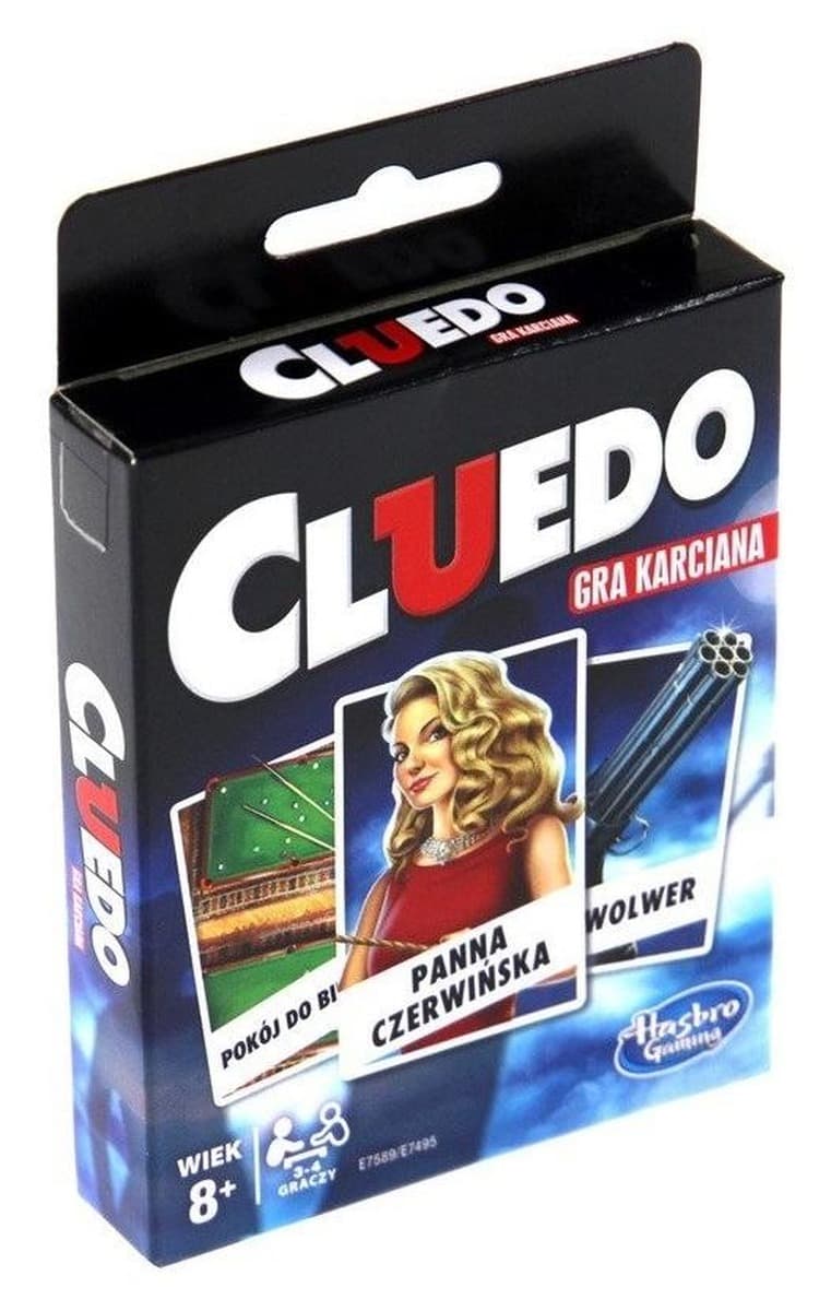 R- Cluedo Gra Karciana Towarzyska dla 3-4 Graczy od 8 Lat