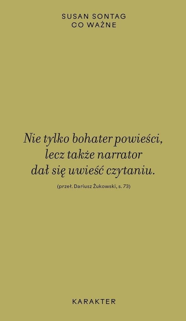 Co ważne - Susan Sontag