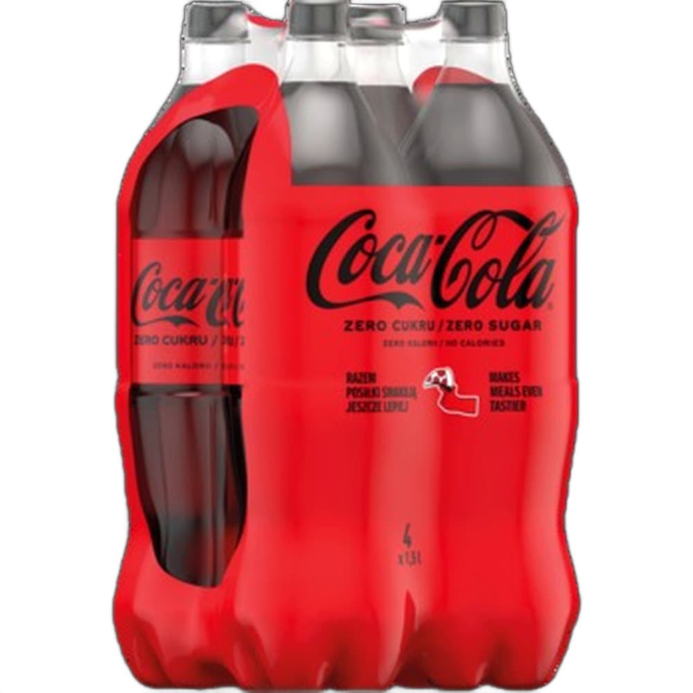 Coca-Cola Zero 4 x 1,5L - Kaucja