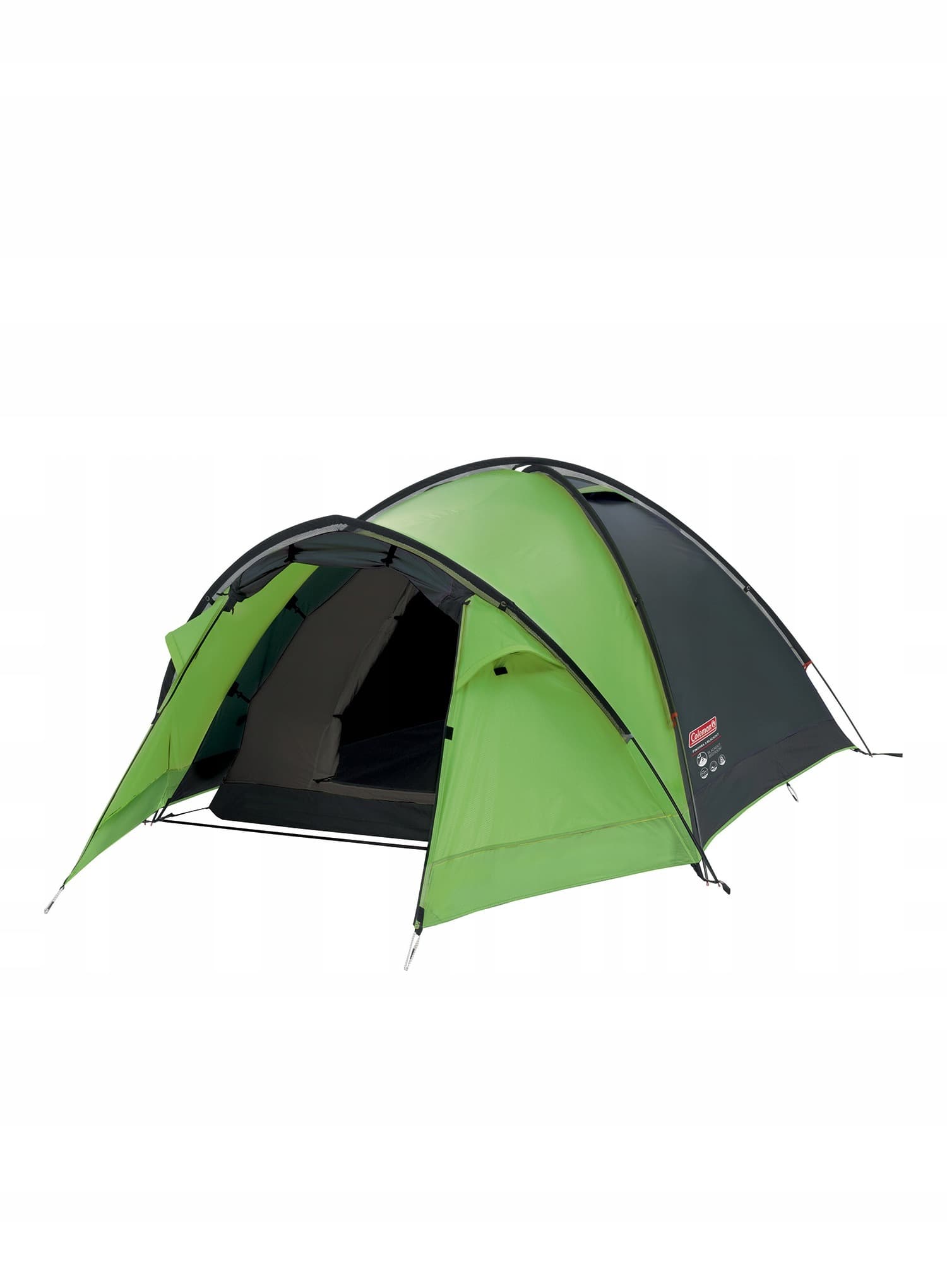 Coleman Pingora 3 BlackOut Zielony/Szary Namiot Wieloosobowy