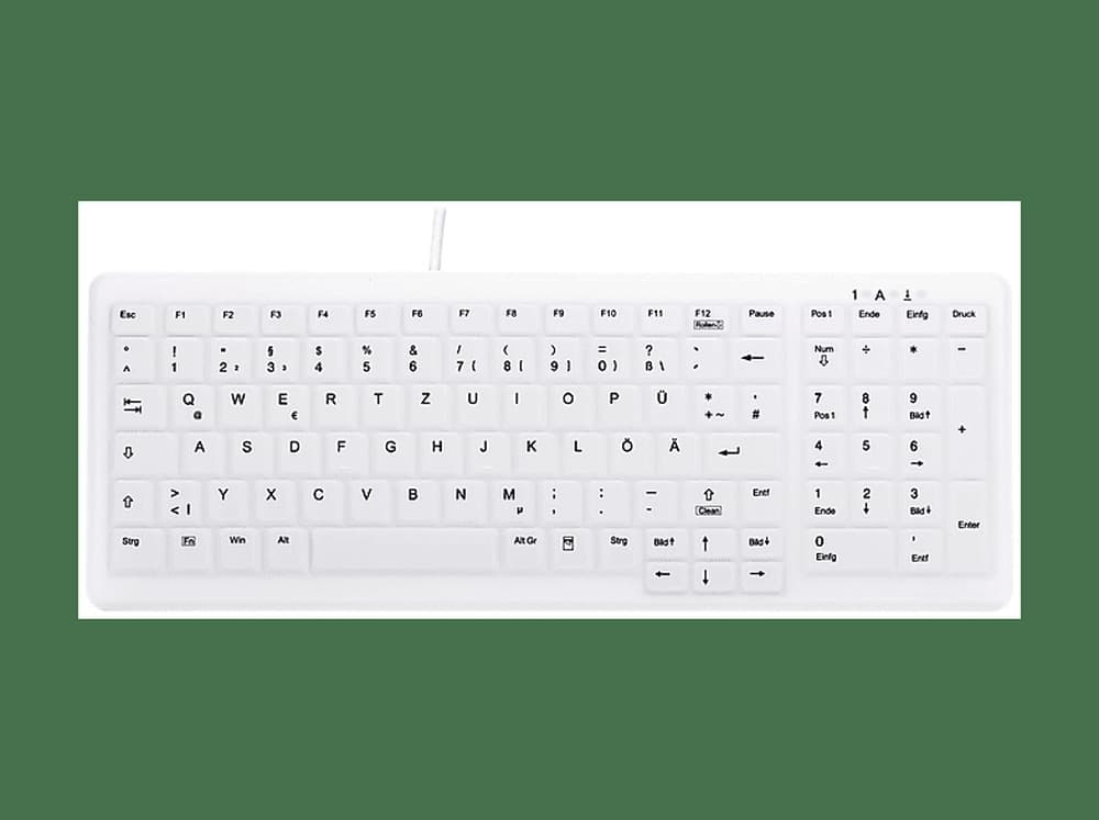Contour Design Active Key AK-C7000 Klawiatura Medyczna USB QWERTZ Biała