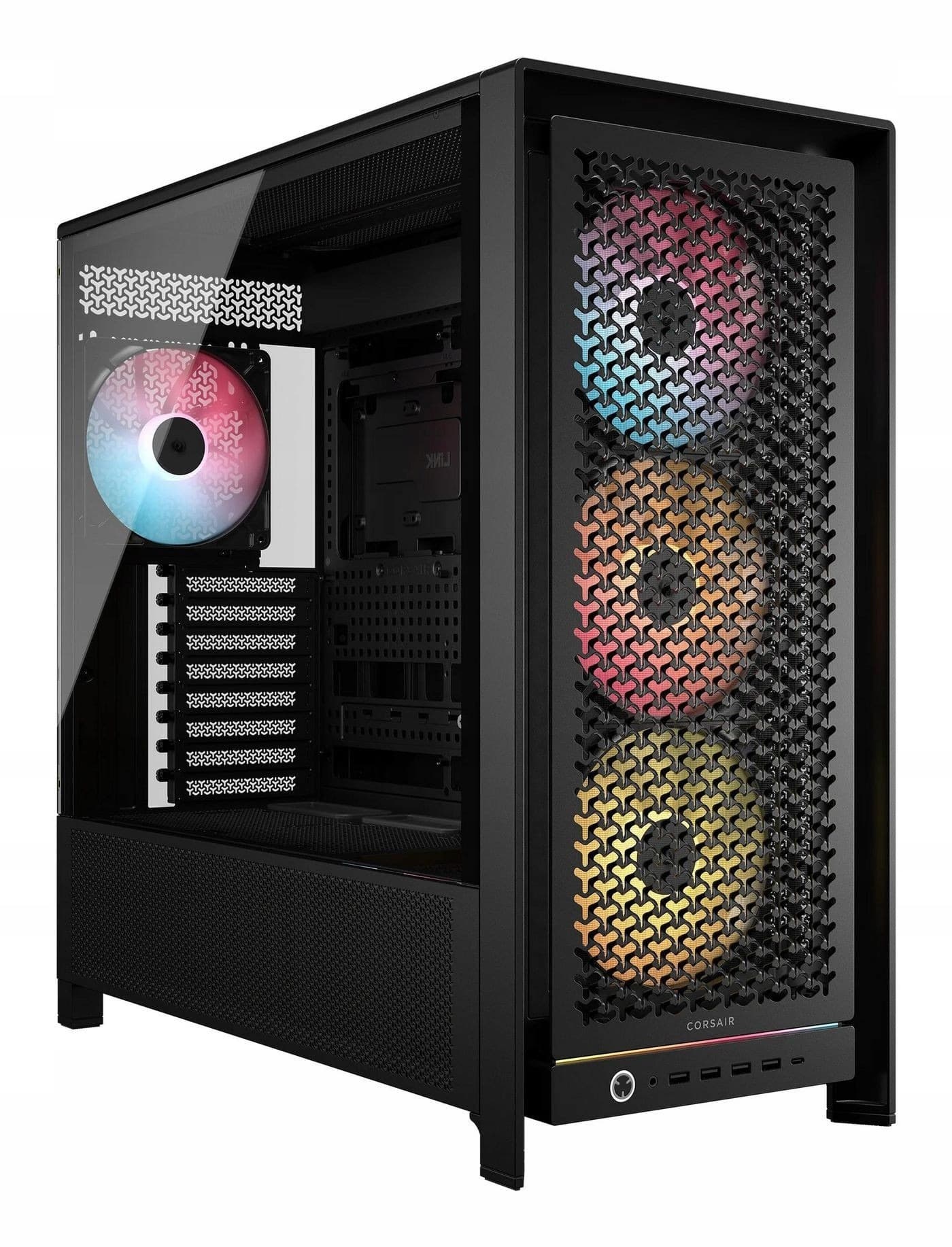 CORSAIR 5000D RS ARGB Airflow Midi-Tower Czarna Obudowa PC
