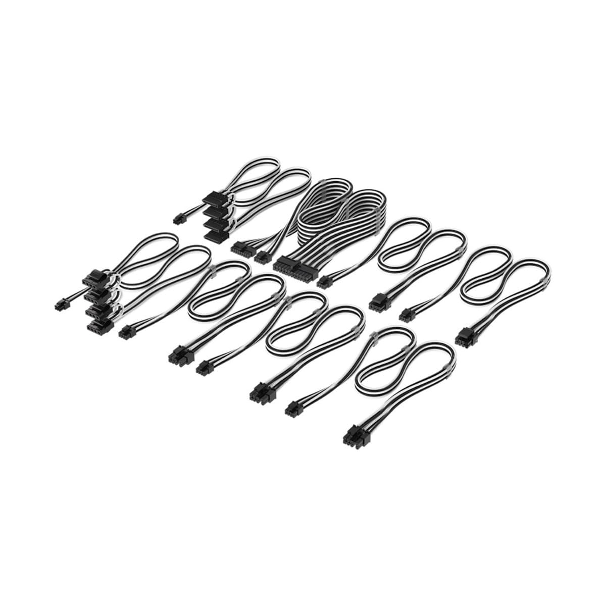 Corsair wewnętrzny kabel zasilający biały z oplotem