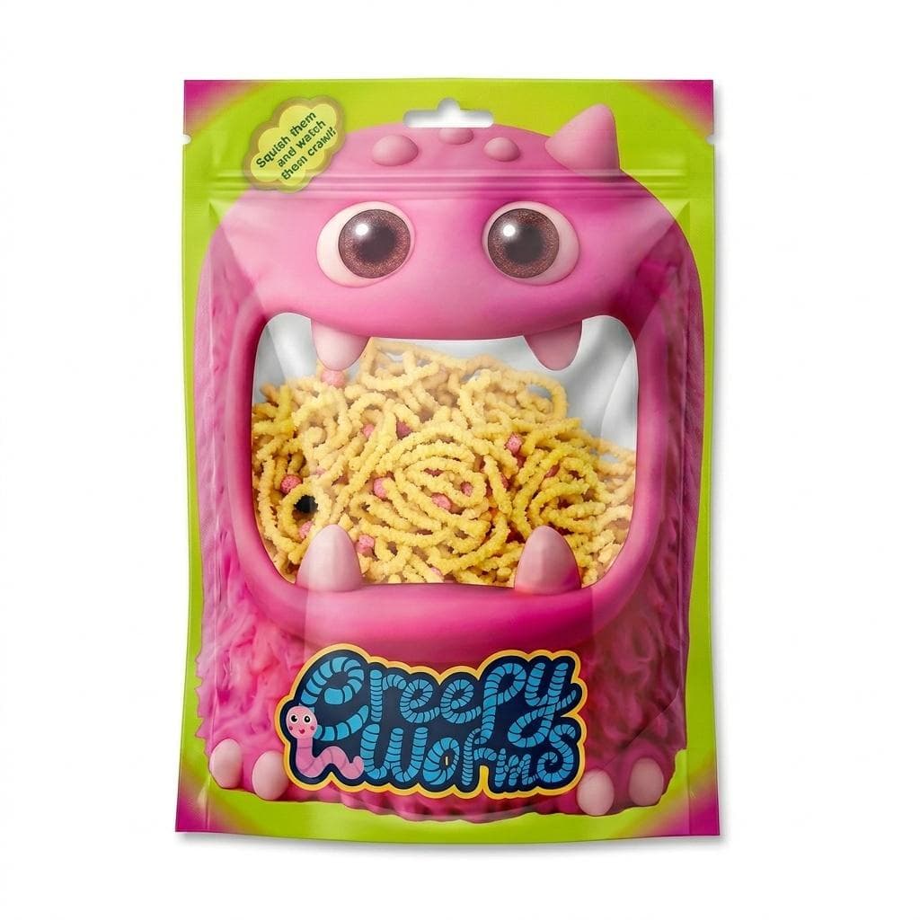 Creepy Worms Yellow STnux - miękkie robaczki 1 szt