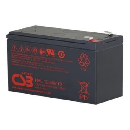 CSB Akumulator AGM 12V 9Ah 34W ołów F2 model HRL1234W