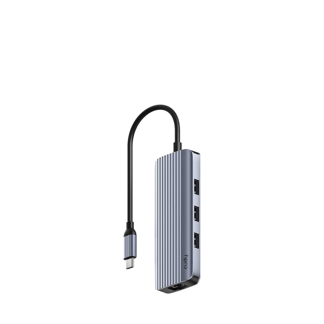 Cudy UH606 Hub USB-C 6-w-1 z Gigabit Ethernet