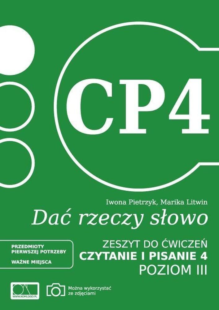 Ćwiczenia logopedyczne KOMLOGO Czytanie i pisanie dla afazji, poziom 3