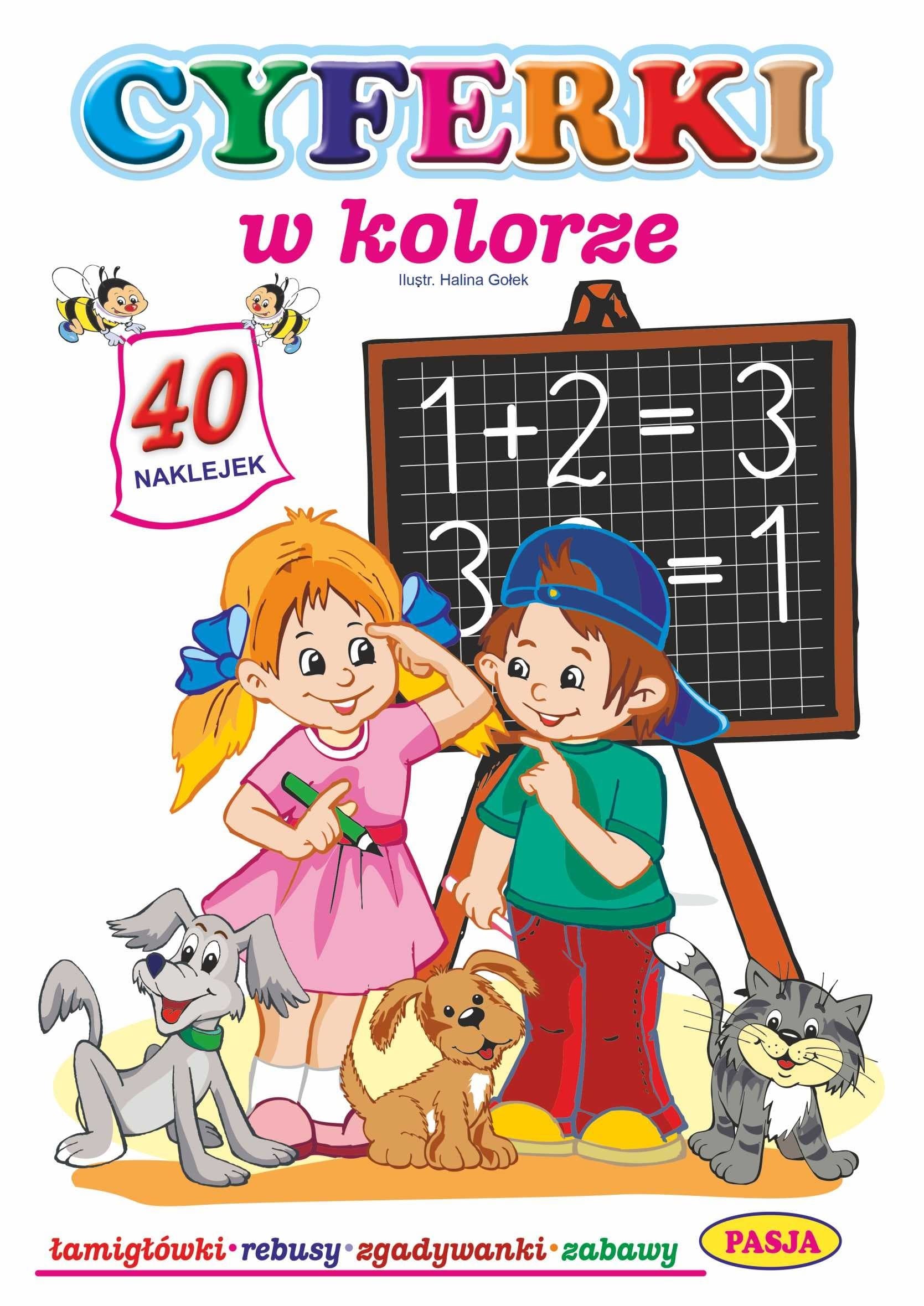 Cyferki. Kolorowanka w Kolorze