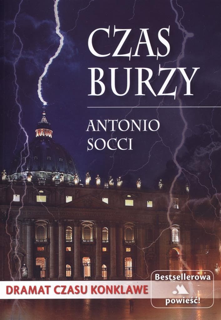 Powieść kryminalna Czas burzy Antonio Socci 270 stron