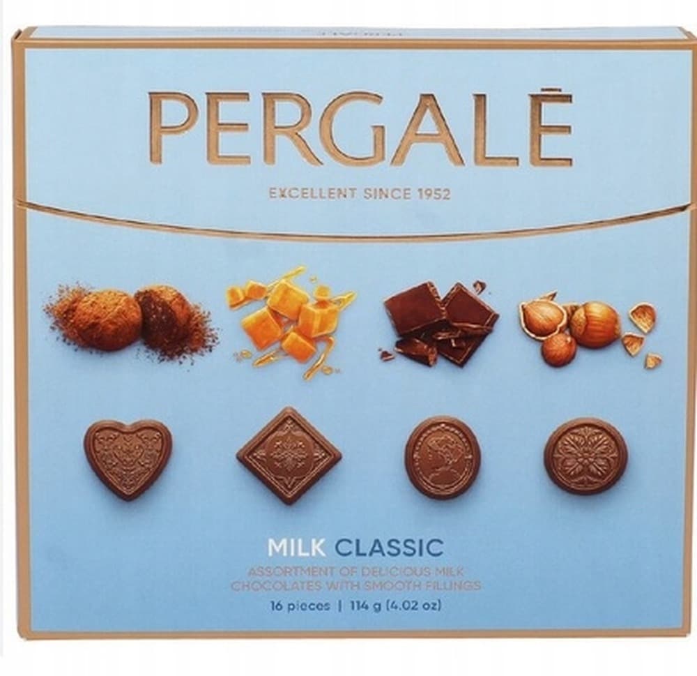 Bombonierka PERGALĖ Milk Classic 114g
