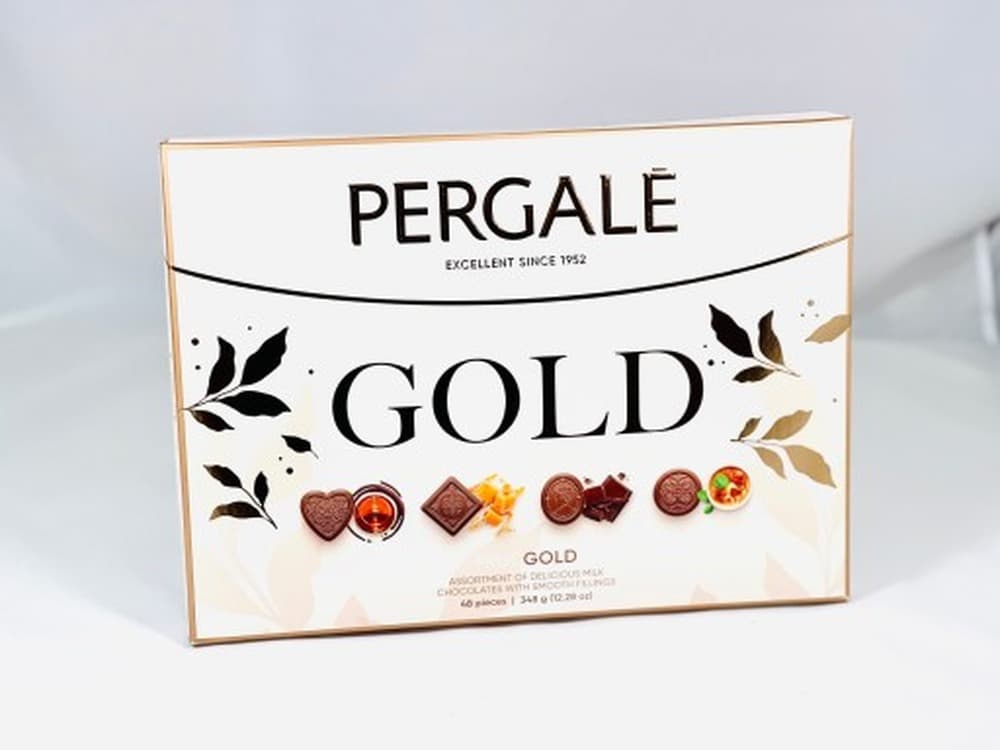 Bombonierka PERGALĖ Milk Gold 348g