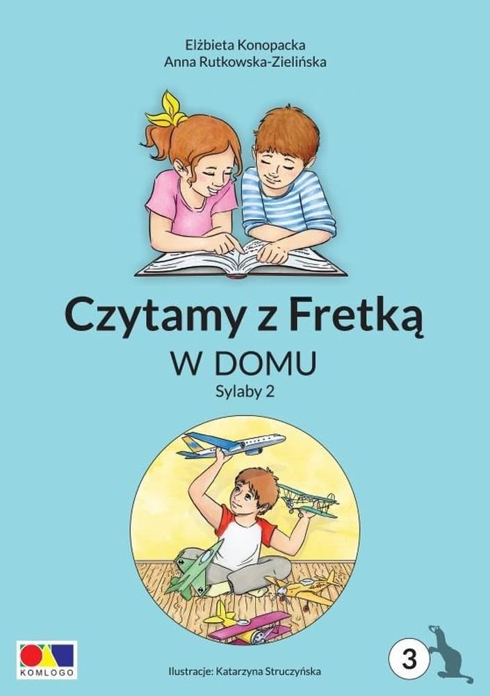 Czytamy z Fretką cz.3 W domu. Sylaby 2 - nauka czytania dla dzieci