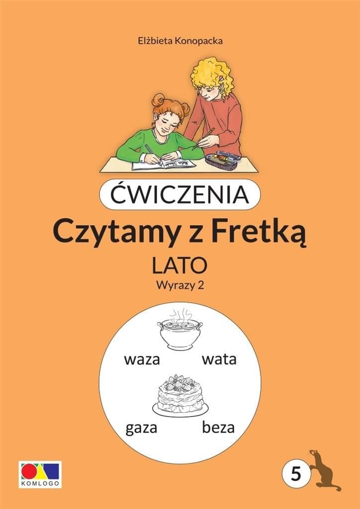Czytamy z Fretką część 5 - Lato - Ćwiczenia z czytania dla dzieci