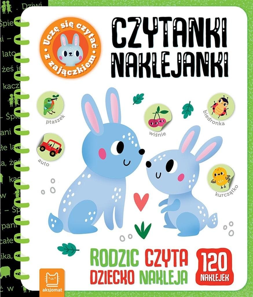 Czytanki naklejanki Uczę się czytać z zajączkiem. Książka dla dzieci