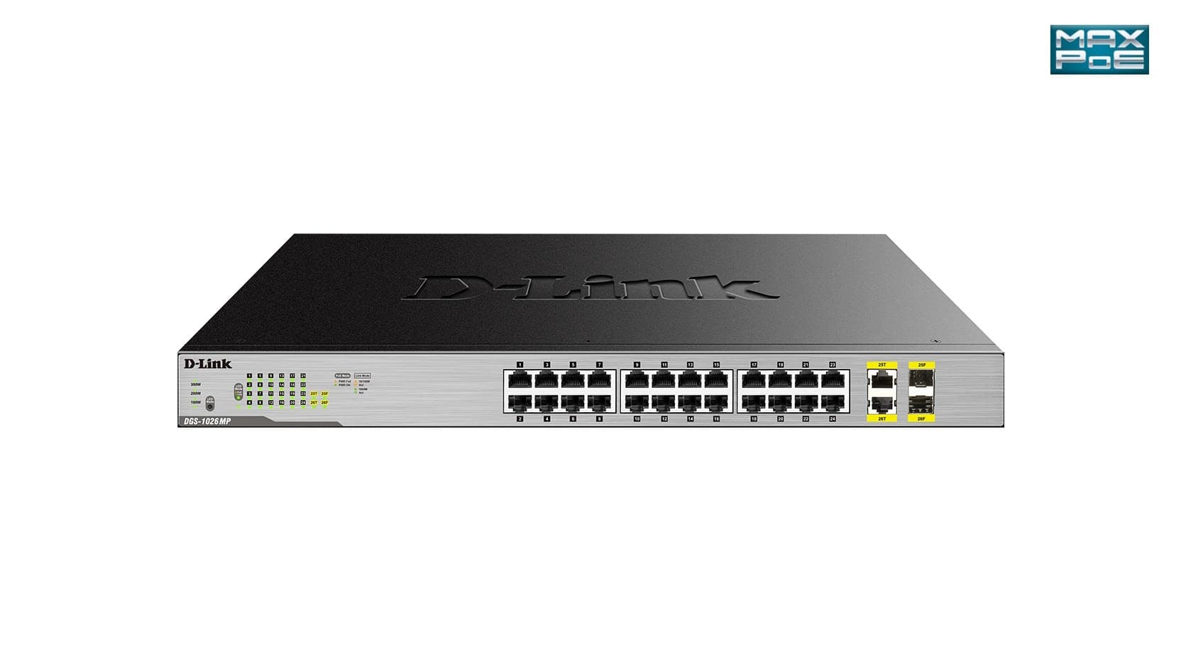 D-Link Przełącznik sieciowy DGS-1026MP 26-portowy Gigabit Ethernet PoE