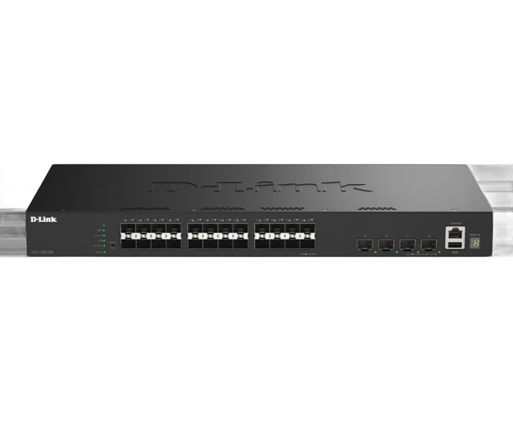 D-Link DGS-1530-28S/E Przełącznik Sieciowy Zarządzany L2 Czarny