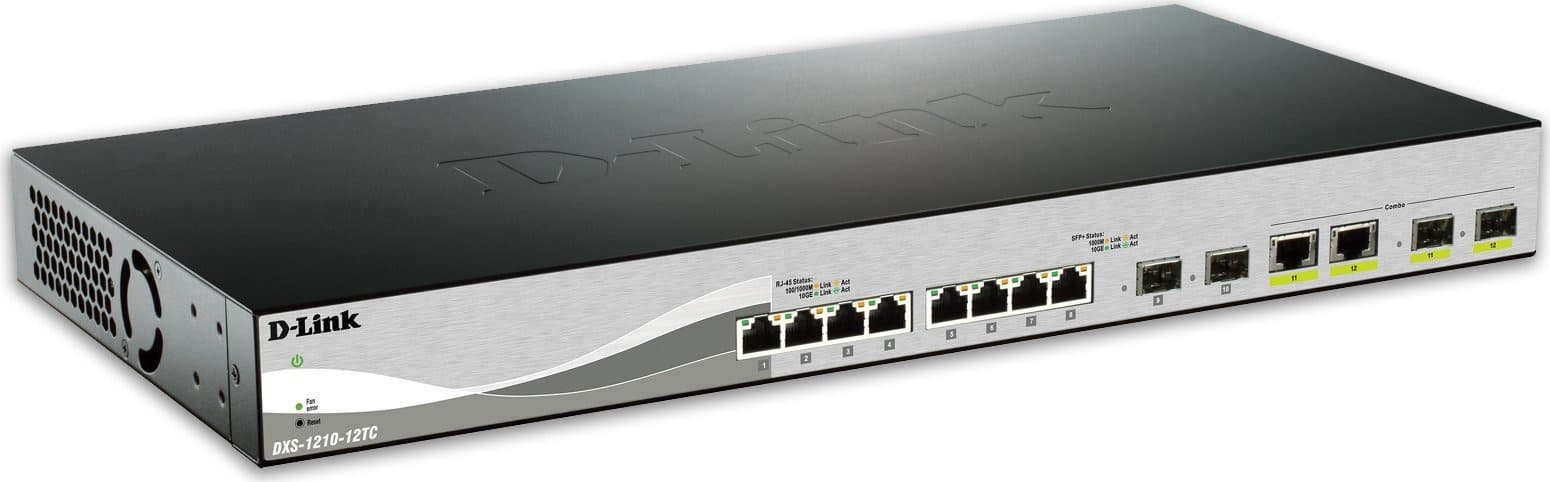 D-Link DXS-1210-12TC/E przełącznik sieciowy zarządzalny L2 10G Ethernet
