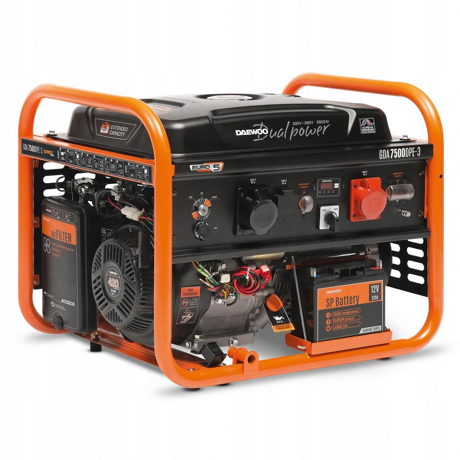 Daewoo GDA 7500DPE-3 Agregat Prądotwórczy 6000W