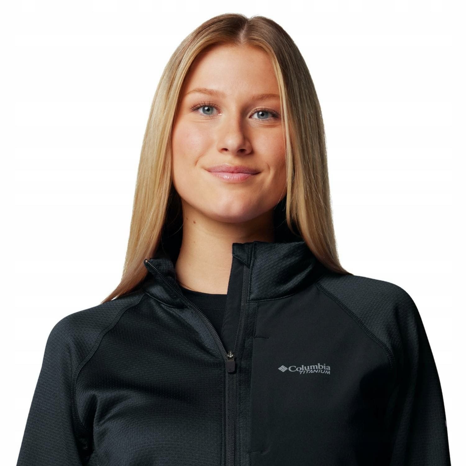 Damska bluza polarowa Columbia Triple Canyon Grid Fleece Full Zip - czarna