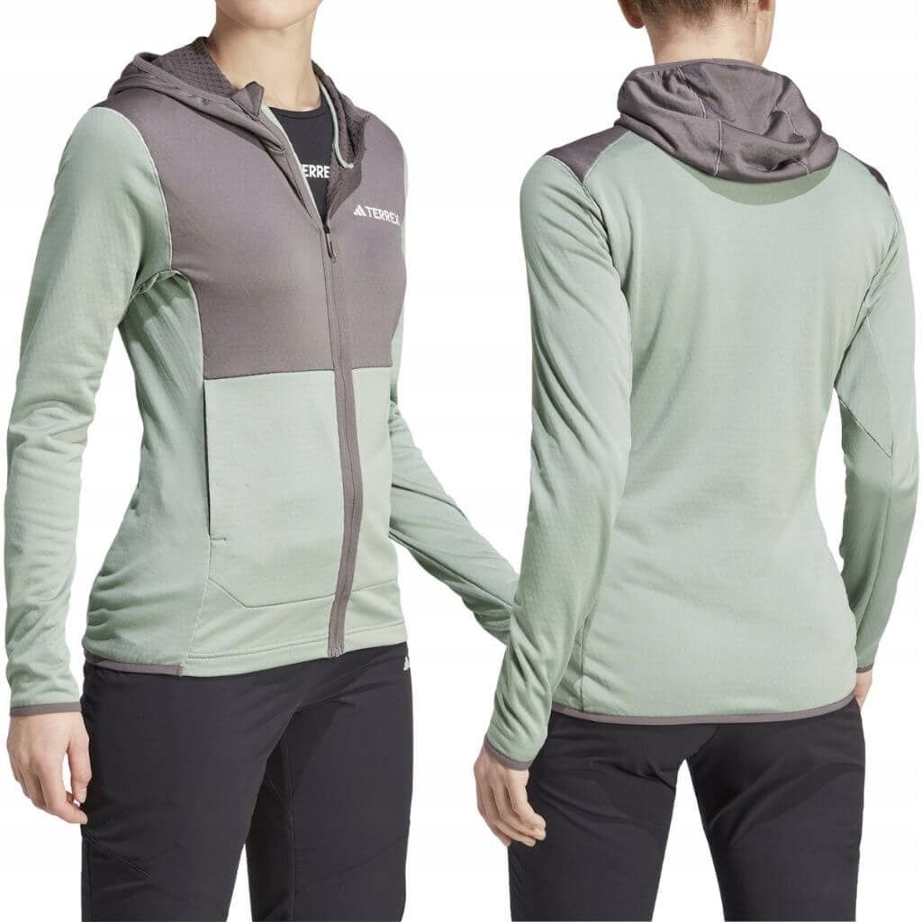Damska bluza termiczna adidas TERREX Xperior Merino 260 Baselayer LS - szara