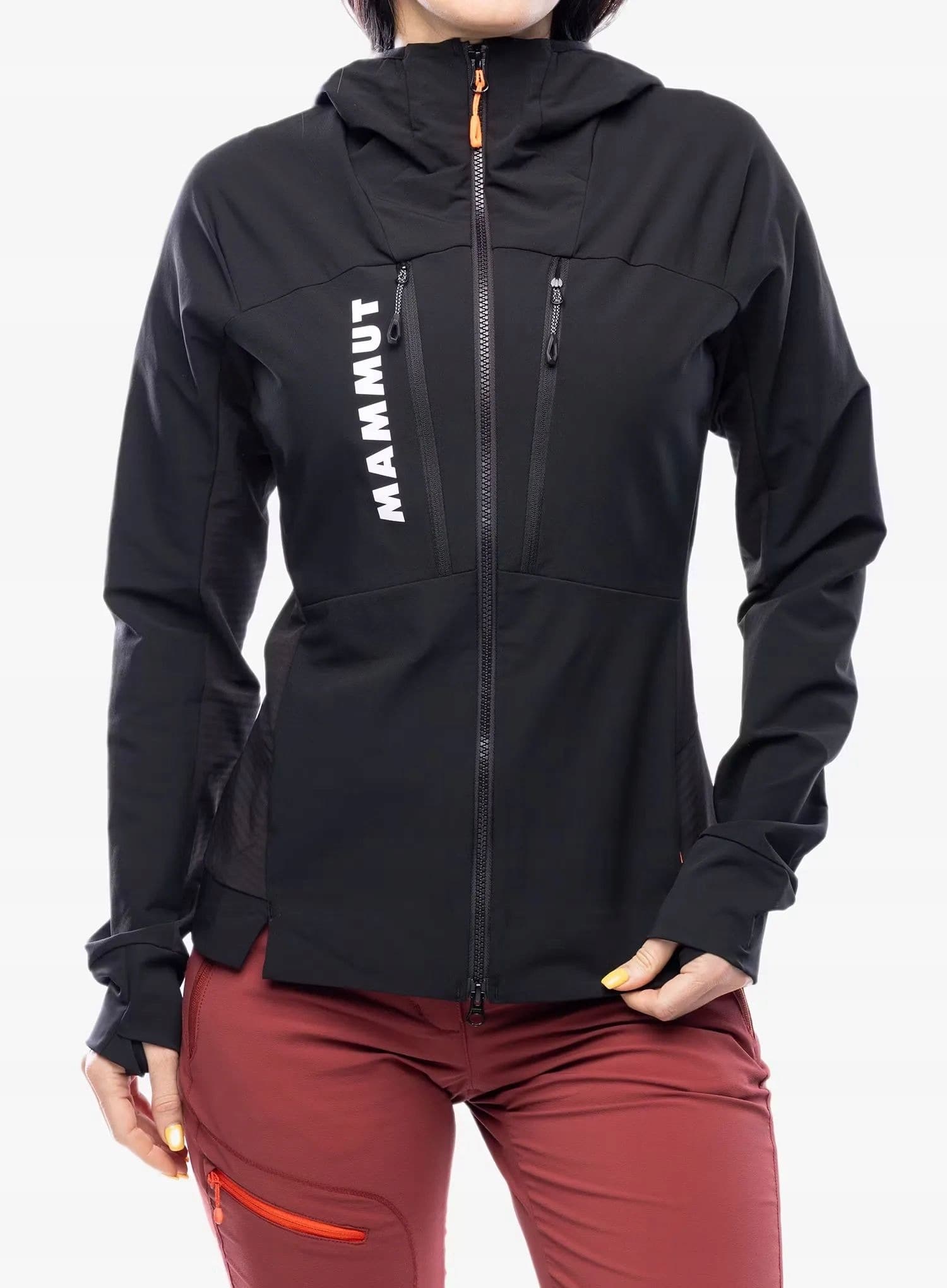 Damska bluza z kapturem Mammut Aenergy Light ML Hooded Jacket - czarna